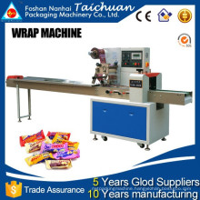 Automatic Top film loading rotary flow wrap machine hot selling in india